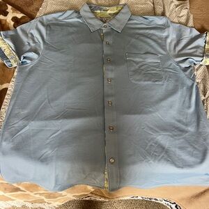 Tommy Bahama Light Blue Short-Sleeve Button-Down Shirt